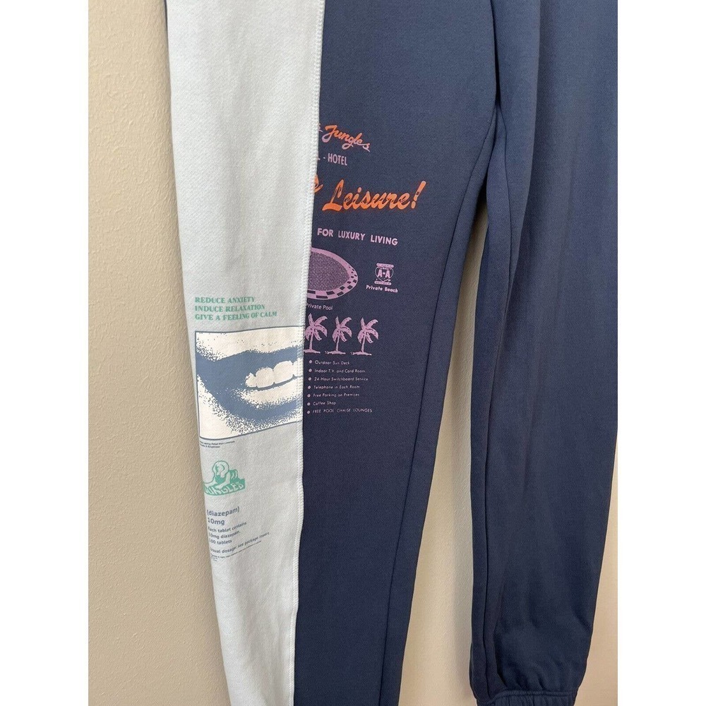 Jungles Endless Leisure Men’s Sweatpants Size XL Blue Graphic Print - Picture 4 of 11